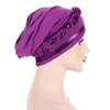 Roupas étnicas 2023 Tranças Turbante Feminino Muçulmano Hijab Chapéu Moda Lenço na Cabeça Bonnet Chemo Cap Queda de Cabelo Gorros Chapéus