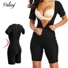 Body modelador de cintura modelador de cintura feminino emagrecedor para sauna body de neoprene underbust fajas modelador de perna com zíper plus size Y20254J