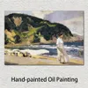 海辺のキャンバスアート サラウツビーチ絵画 ホアキン・ソローリャ・Y・バスティダ作 複製印象派 風景画 手作り