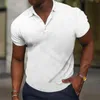 Men's Polos Men'S Polo Shirt Sports Male T-Shirt Summer Slim Short Sleeve Tshirts Casual Golf Shirts Everyday Man Button Up Clothing 230705