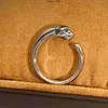 Band Rings Panthere Serisi Ring Luxury Marka Resmi Reproductions En Kalite 925 STERLING Gümüş 18 K Yaldızlı Çita Yüzük Marka Tasarımı Yeni Satış Premium Hediyeler