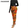 Pantalon Femme Capris FAGADOER Camouflage Cargo Pantalon Taille Haute Extensible Cool Fille Mode Armée Vert Pantalon Femmes 2021 Automne Streetwear Bas J230705