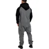 Survêtements pour hommes 2023 à capuche une pièce automne/hiver à manches longues fermeture éclair costume mode couleur correspondant loisirs sport maison porter pour