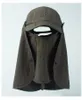 Baretten Dames Outdoor Zonnehoeden Sneldrogende Vissershoed Heren Winddicht Masker Zomermuts Met Grote Ronde Rand