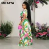 Women s Two Piece Pants CM YAYA Floral Printed Set Short Sleeve Tie Up Shirt and Wide Leg Loose 2023 Chic 2 Outfit Tracksuit 230705