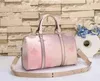 L Designer Bag Spring Sunrise Series التدرج الأمتعة للرجال في حقيبة يد سفر جسم السفر في المدينة حقيبة ظهر كبيرة للسعة