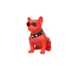 Bulldog Bluetooth Speaker Dog Head Wireless Portable Subwoofers Handsfree Stereo Bass Support TF Card USB FM Radio Loud AUX USB Black Red CH-M10 TWS