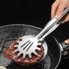 BBQ Grills Stainless Steel Oil Frying Filter Spoon Colander Clip Mesh Strainer Scoop Food Tong Kitchen Accessories 230706