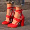 Vestido Sapato XEK HiHopGirls Preço de Fábrica Sexy Gladiator Bomba Feminina Vestido de Noiva Dia dos Namorados Salto Alto ZLL54 Z230707