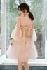 Party Dresses Lovely Tulle A Line Mini Homecoming Dress For Women Spaghetti Strap Lace Back Up Knee Length Prom With Appliques Beading