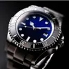 Relógios masculinos 44 mm moldura de cerâmica profunda Sea-dweller Sapphire Cystal Aço inoxidável Glide Lock Fecho sólido Automático Mecânico Masculino Luxo Master Relógio de pulso R07