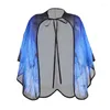 Halsdukar Kvinnor Flickor Mörk gotisk snörning Cape Sjal Gradient Fairy For Butterfly Wing Printed Cardigan Festival Costume Poncho Sc L5YB