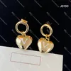 Love Eardrop guld örhängen för kvinnor Designer Stud med presentbox brev örhängen smycken