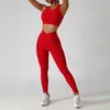요가 의상 2 조각 매끄러운 여성 트랙 슈트 요가 세트 달리기 운동 스포츠웨어 체육관 옷 피트니스 브라 하이 허리 레깅스 스포츠복