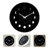 Wall Clocks Luminous Clock Living Room Decor Mute Bedroom Decorative Boho Home Simple Glass Large Wood Office Purple