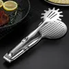 BBQ Grills Stainless Steel Oil Frying Filter Spoon Colander Clip Mesh Strainer Scoop Food Tong Kitchen Accessories 230706