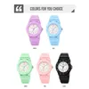Orologi da polso SKMEI Fashion Colorful Macaron Color Watch Teen Student Anello esterno girevole Cronografo Trend Stile sportivo Quarzo 2151