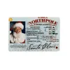 Carte d'identité du père Noël en plastique nouveauté permis de vol en traîneau perdu cadeau de remplissage de boîte de veille de Noël permis de conduire du père Noël