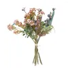 Kwiaty ozdobne 9 szt./bukiet Sztuczny kwiat Atrakcyjny Sztuczny Wygodny Tkanina Realistyczny Nieblaknący Eukaliptus Codzienny użytek