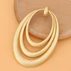 Pendant Necklaces 1pc/Lot Matte Gold Color Hollow Open Large 3 Circles Charms Pendants For DIY Necklace Jewelry Making Findings Accessories