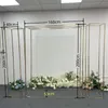 New Wedding Props Gold Plated Background Wedding arch Flower Decoration Iron Square Arch Screen Outdoor Display Frame