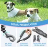 Dog Collars 4/5/6.5 FT Leash With Comfortable Padded Handle And Highly Reflective Threads For Small Medium Large Dogs