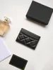 Women Fashion Luxury C Carders Pattern Classic Caviar Equilted Purse Wholesale Mini Multi-Color Murner Matherware Wallet Wallet Peubble Peubble Wallets With Box