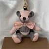 Ключевые кольца Дизайнер роскошные бренды Kawaii Bear Carechain Cartoon Carm Vintage Toy Count Keyring For Women Bag Ormants Подарок J230706