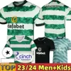 4xl 23/24 Celtic Football Shirt FC Soccer Jerseys 2023 2024 Voetbal Voetbalshirts Home Away Player Version Training målvakt Kyogo Abada Carter Vickers Daizen