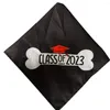 Housses de siège de voiture pour chien casquettes de Graduation pour animaux de compagnie avec bavoirs collier chapeaux chiens chats lavable chiot Triangle écharpe vêtements de vacances foulard