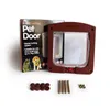 Cat Carriers Controllable Pet Entry And Exit Window Door Safe Hole Supplies Size S Brown