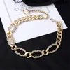 20 Stil C-Buchstabe Ccity Gold Cuban Link Chain Anhänger Halsketten Markendesigner Halsketten für Frauen Mann Party Choker Schmuck Zubehör 38945