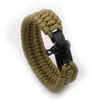 Bracelets porte-bonheur mode Sport de plein air escalade corde chaîne pour hommes Parachute cordon Paracord bracelet d'urgence bijoux