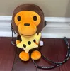 Backpacks Plush Cute Monkey Kids Diagonal Bag Phone Mini Shoulder 230705