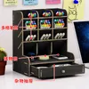 Etuis Multifunctionele Houten Desktop Marker Pen Houder Kantoor School Opslag Vintage Case Bureau Accessoires Organizer Stationair 230705