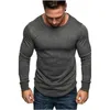 Heren T Shirts MRMT 2023 Merk Effen Kleur Ronde Hals Lange Mouwen Stiksels Persoonlijkheid Europese Amerikaanse Stijl T-shirt