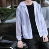 Erkek Ceket Browon Marka Yaz Ceket Erkekler İçin 2023 Moda Çizgili Kapşonlu Güneş Koruyucu Ceket İnce Nefes Alabilir Uzun Kollu