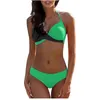 Stroje kąpielowe dla kobiet strój kąpielowy Split Bikini dopasowane kolory bez rękawów seksowne kobiety 2023 kostiumy kąpielowe