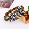 Chain Retro leather bracelet Western cowboy bracelet adjustable fashion cool male and female couple bracelet 230706