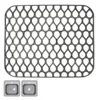 Tapis de table Tapis d'évier de cuisine en silicone Grand protecteur Protecteurs d'accessoires de grille pour acier inoxydable antidérapant