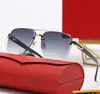 luxury Design heatwave Classic Sunglasses square Sunglasses Fashion luxury Metal designers Gold Frame Sun Glasses Men Women summer radiation protection