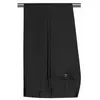 Pantalones de hombre Pantalones oficiales formales para boda Baile de graduación Slim Fit Traje negro 2023 En stock 230705