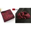 Boogbladen heren kleurrijk paisley patroon pocket square gentlemen bruiloft zakdoek bwthz0326