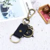 Keychains Fashion Vintage Car Key Chain Alloy Alarm Clock Pendants Leather Bag Accessory Keyring Keychain Hiphop Retro Unisex Jewe2952