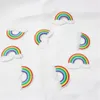 Patch DIY Rainbow Patches voor kinderkleding Opstrijkbare geborduurde patch Motif Applique194h