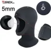 Czepki pływackie 5mm neoprenowa czapka z daszkiem do nurkowania do nurkowania w zimnej wodzie czapka sportowa wodoodporna utrzymuj ocieplenie 230705