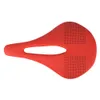 Bike Saddles Carbon Fiber Saddle Road Mtb Mountain Bicycle For Cycling Trail Comfort Races Seat Red White 113g 230706