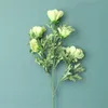 Decorative Flowers Artificial Silk Fake Daisy Chrysanthemum Leaf Floral Wedding Party Home Decor 64cm 5 Heads Pos Prop