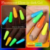 Nail Polish UR SUGAR Green Fluorescent Glowindark Gel Nail Polish Neon UV LED Nails Gel Soak Off Gel Varnish Luminous Nail Art Gel 230706