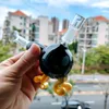 Mini bongo de água de vidro de 5 polegadas narguilés bonitos cachimbos para fumar óleo Dab Rig com junta macho de 10 mm